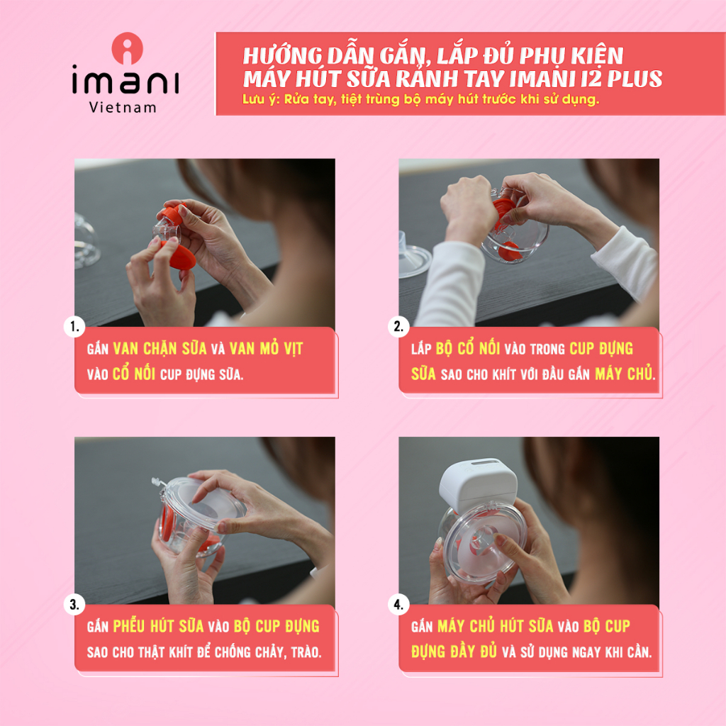 Máy Hút Sữa Không Dây IMANI I2 Plus Hàn Quốc