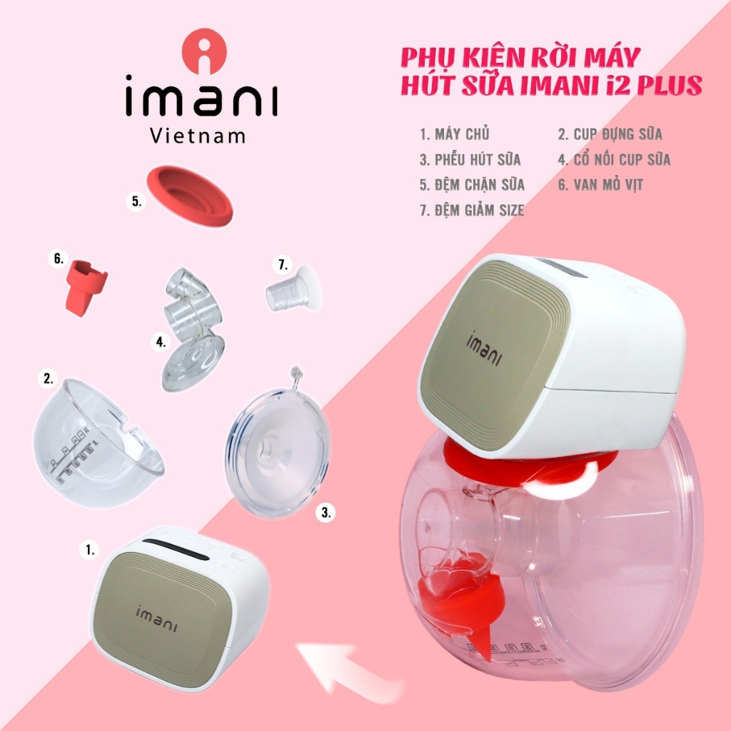 Máy Hút Sữa Không Dây IMANI I2 Plus Hàn Quốc