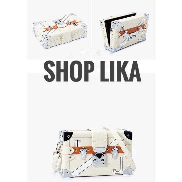 Túi hộp đeo chéo nam nữ Chữ J cao cấp V21 - LIKA SHOP