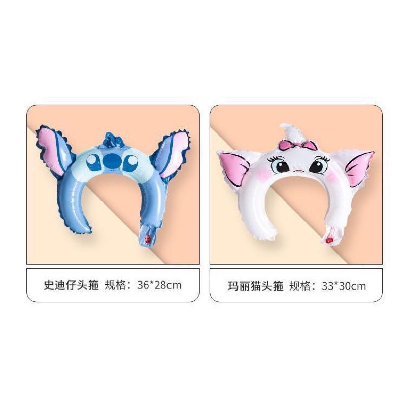 Bờm bong bóng cài tóc sinh nhật SANRIO,bờm bóng Hello Kitty, My Melody, Kuromi,Aggretsuko,Gudetama,