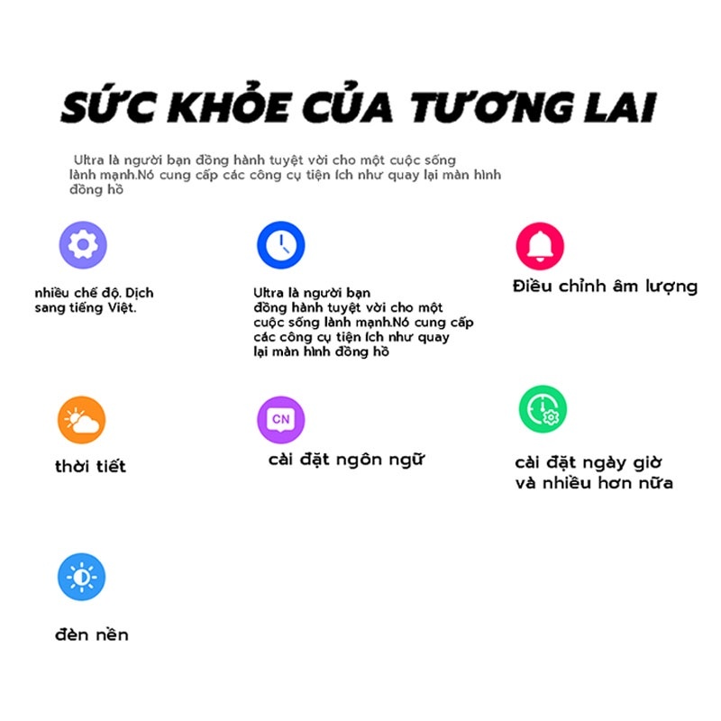 Đồng hồ thông minh T700s, Smartwatch Nghe gọi, Theo dõi Sức khỏe, Nhận thông báo dùng cho Nam nữ- BH 12 Thán