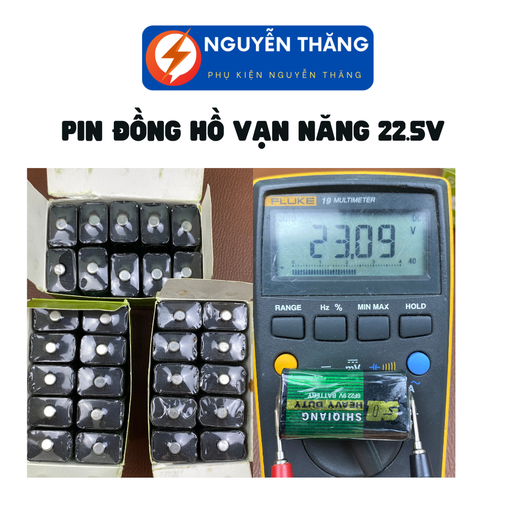 PIN Đồng Hồ Vạn Năng 22.5v Mới