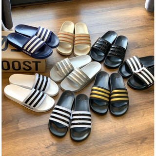  Dép Adidas Nam Nữ - Dép Quai Ngang nam nữ đế IP cao cấp bền chắc thời trang 3 Sọc Quai 100% Eva cao cấp không nhăn gãy 