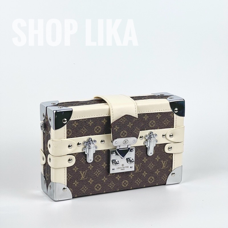 Túi Hộp L.V đeo chéo nam nữ sang chảnh da PU cao cấp L02 - LIKA SHOP