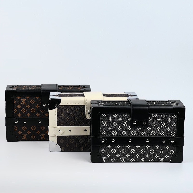 Túi Hộp L.V đeo chéo nam nữ sang chảnh da PU cao cấp L02 - LIKA SHOP