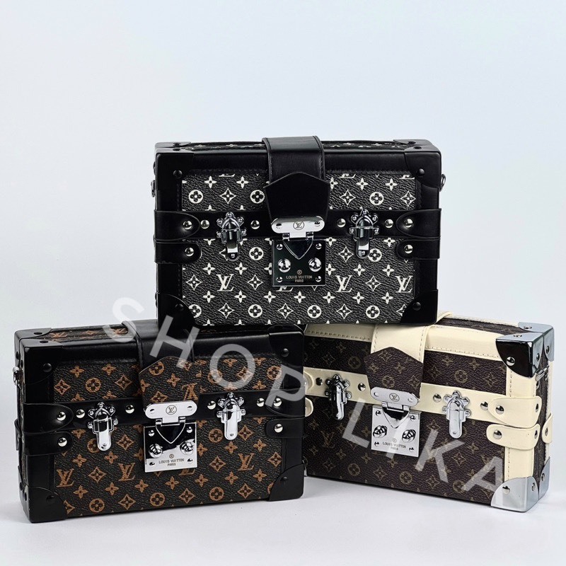 Túi Hộp L.V đeo chéo nam nữ sang chảnh da PU cao cấp L02 - LIKA SHOP