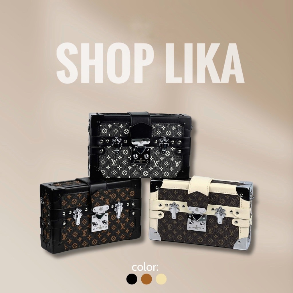 Túi Hộp L.V đeo chéo nam nữ sang chảnh da PU cao cấp L02 - LIKA SHOP