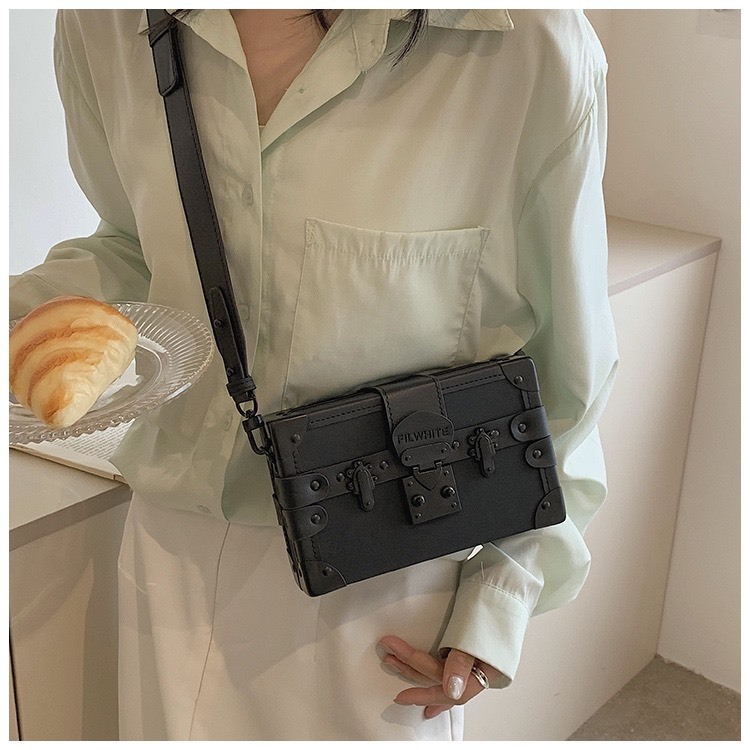 Túi Hộp Đeo Chéo Nam Nữ Da Pu Cao Cấp Sang Trọng V29 - LIKA SHOP