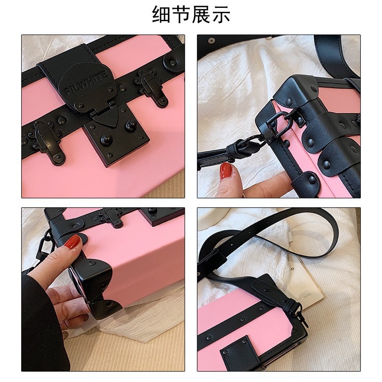 Túi Hộp Đeo Chéo Nam Nữ Da Pu Cao Cấp Sang Trọng V29 - LIKA SHOP