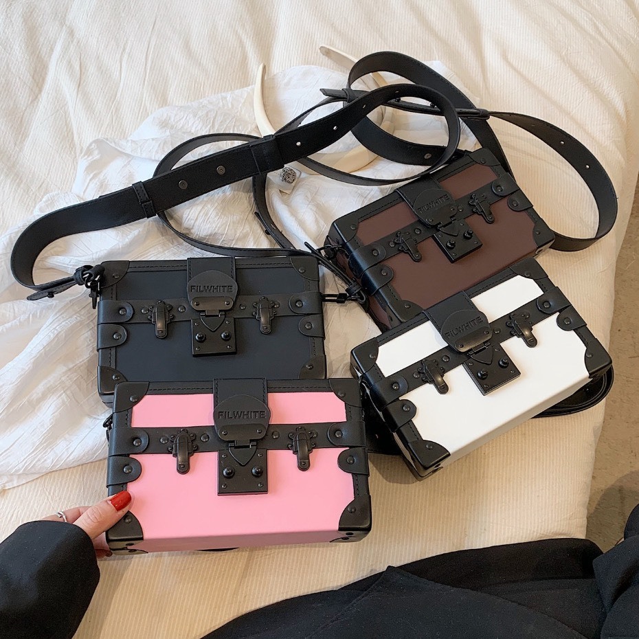 Túi Hộp Đeo Chéo Nam Nữ Da Pu Cao Cấp Sang Trọng V29 - LIKA SHOP