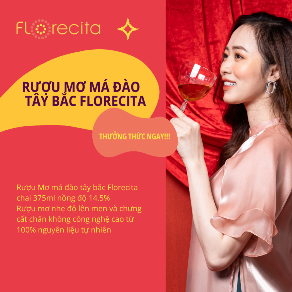 Rượu Mơ Florecita Limited Edition Chai 500 ML Nồng Độ 23% Phiên Bản Đặc Biệt Hương Vị Chua Ngọt Hỗ Trợ Tiêu Hóa