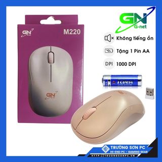 Chuột Không Dây G-NET M220 Không Tiếng Ồn - Có Công Tắc On/Off Độ Nhạy Cao | Bảo Hành 12 Tháng