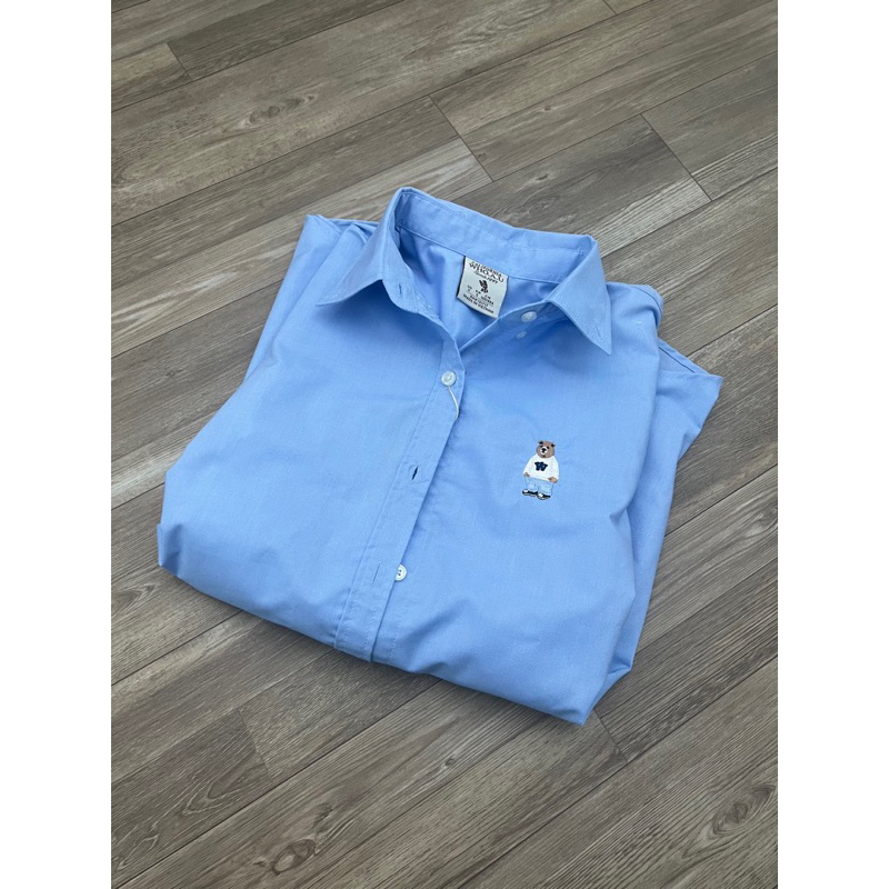 AnDi.vnxk Áo sơ mi vải oxford gấu l W.hoau