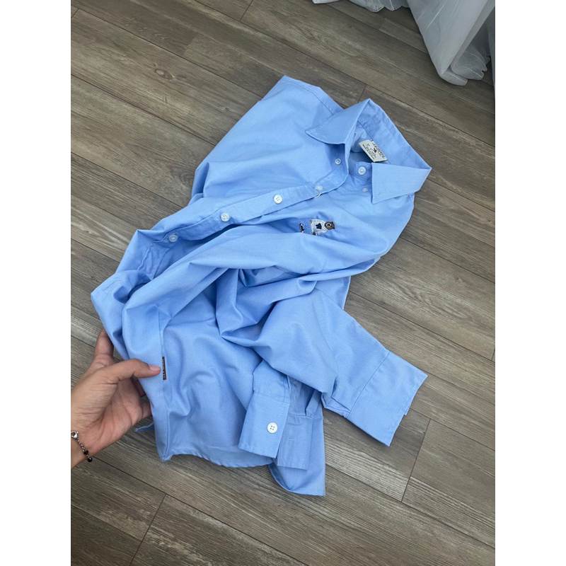 AnDi.vnxk Áo sơ mi vải oxford gấu l W.hoau