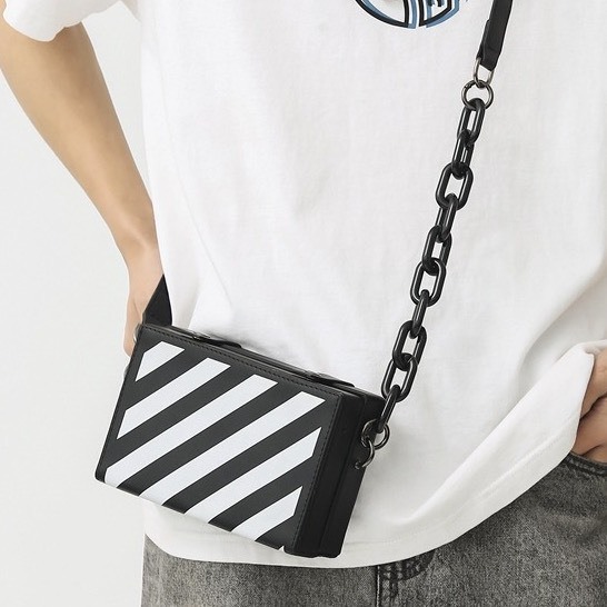 Túi Hộp Đeo Chéo OFF.W Nam Nữ Da PU Cao Cấp V09 - LIKA SHOP