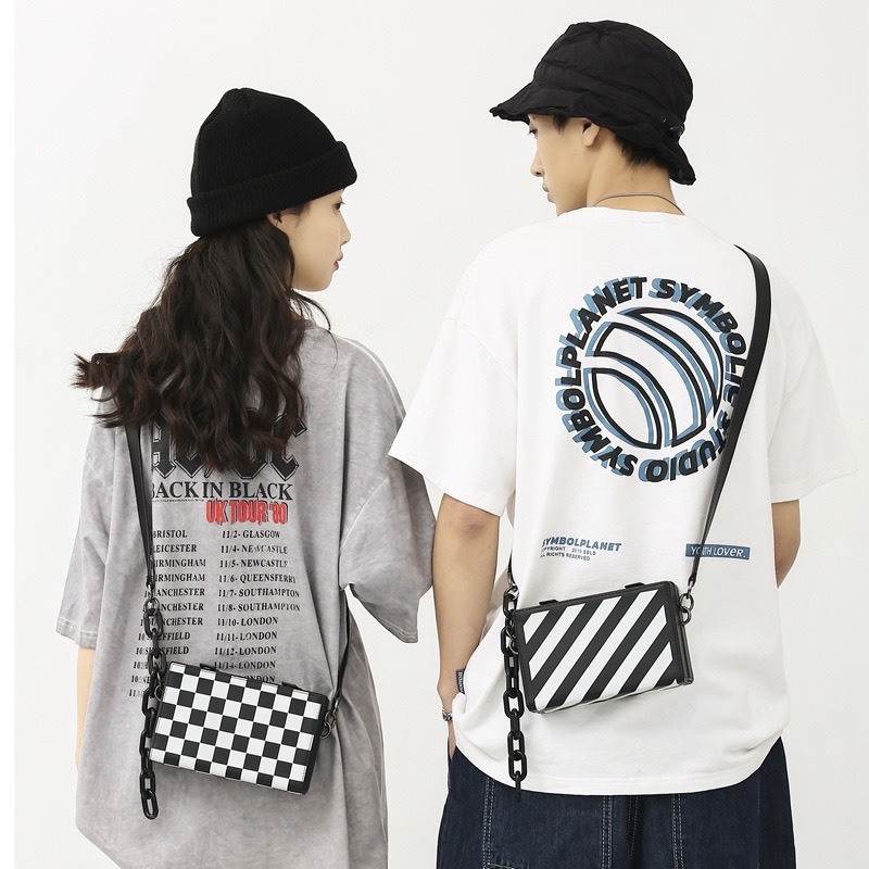 Túi Hộp Đeo Chéo OFF.W Nam Nữ Da PU Cao Cấp V09 - LIKA SHOP