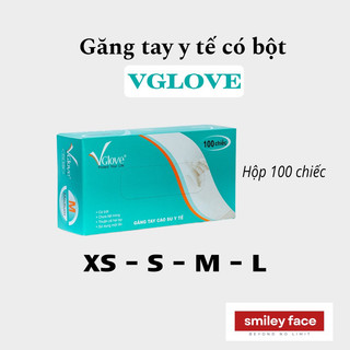 Găng Tay Cao Su Y Tế Vglove Size S,M,L