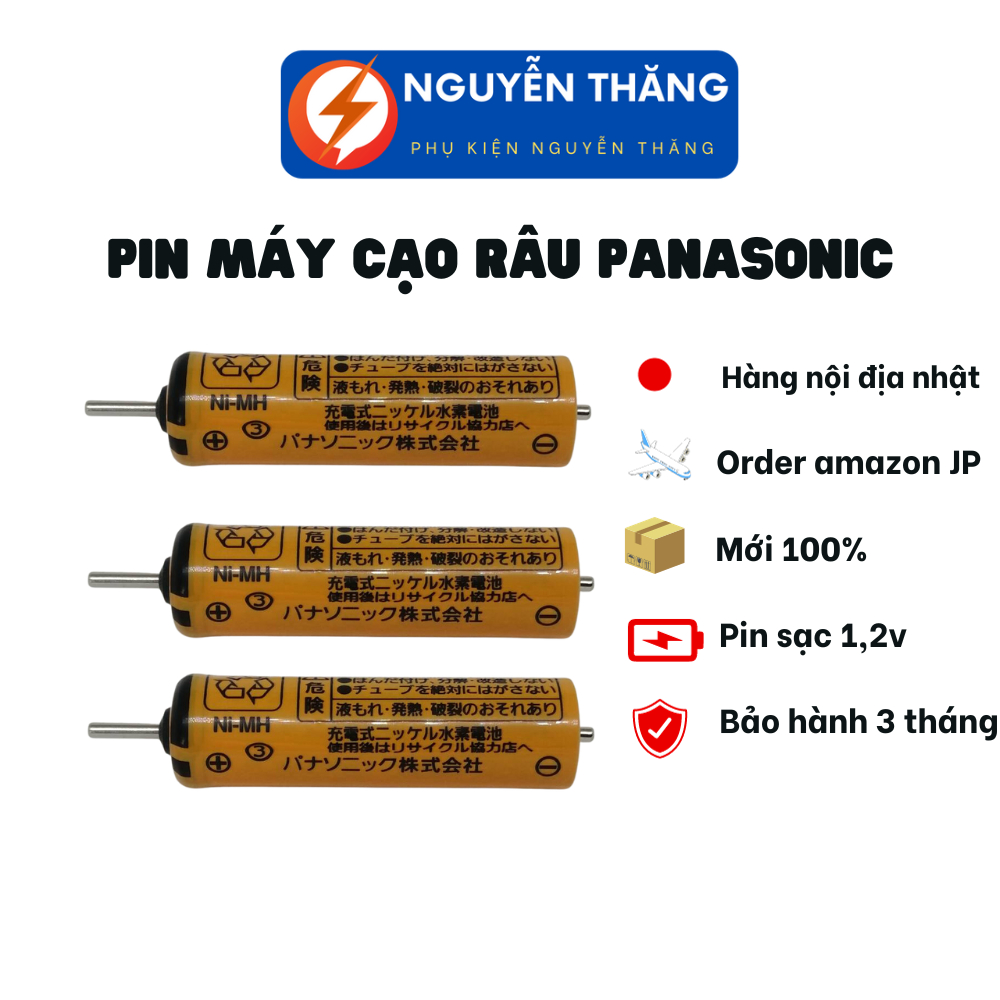 Pin Sạc Máy Cạo Râu,ES-RL15 ,ES-RL34, Pin Máy Cắt Tóc Pin Lưu Trữ Panasonic ES882L2507N, 1.2V