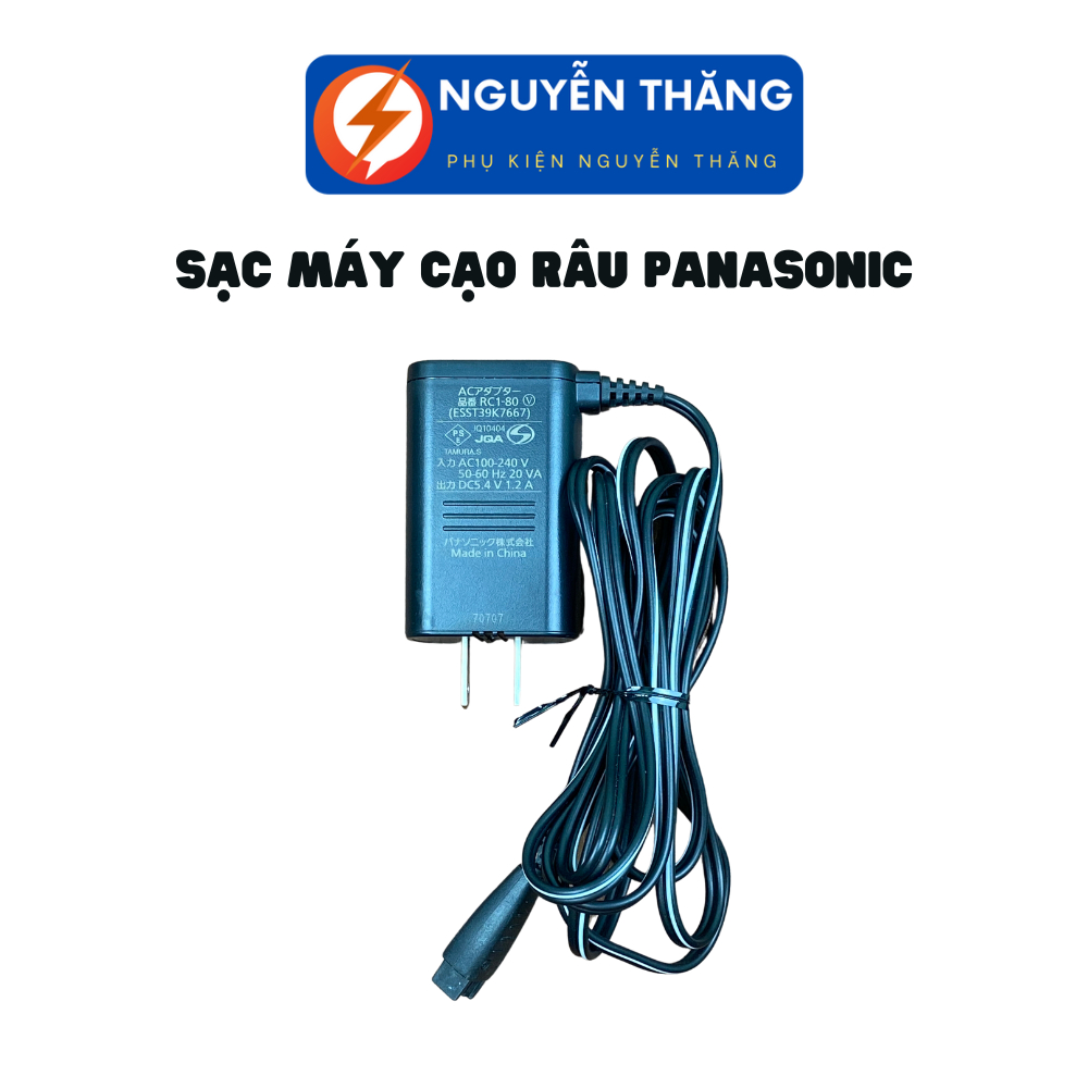 Sạc Máy Cạo Râu Panasonic RC1-74, AC 100-240v Ra 5,4v Cho Máy Chạy Pin 3,6v