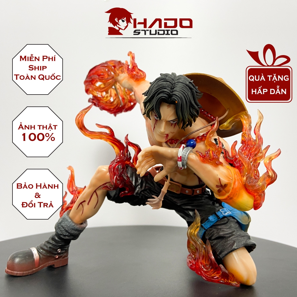 Mô hình Ace, One Piece, tư thế chiến đấu, cao 18cm
