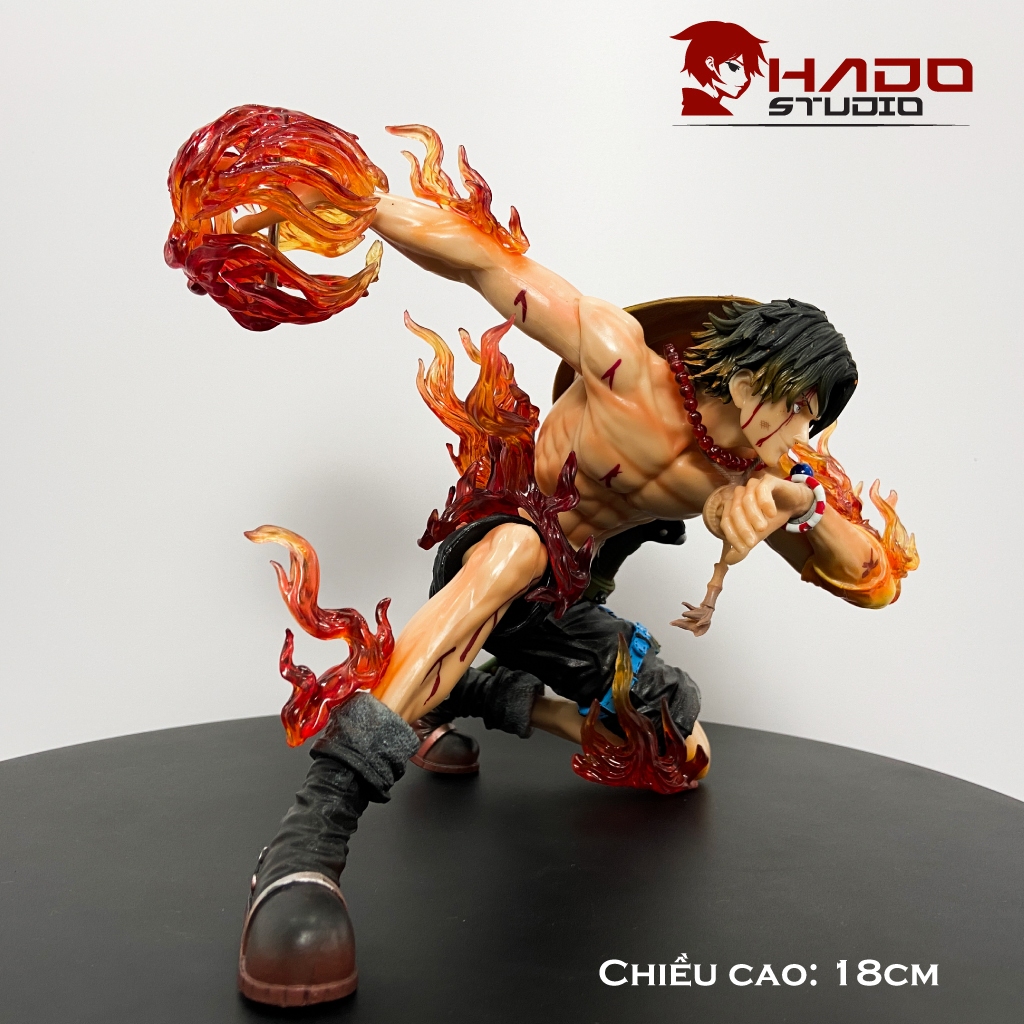 Mô hình Ace, One Piece, tư thế chiến đấu, cao 18cm