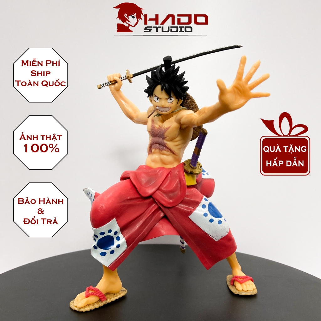 Mô hình Luffy, One Piece, tư thế chiến đấu, cao 23cm