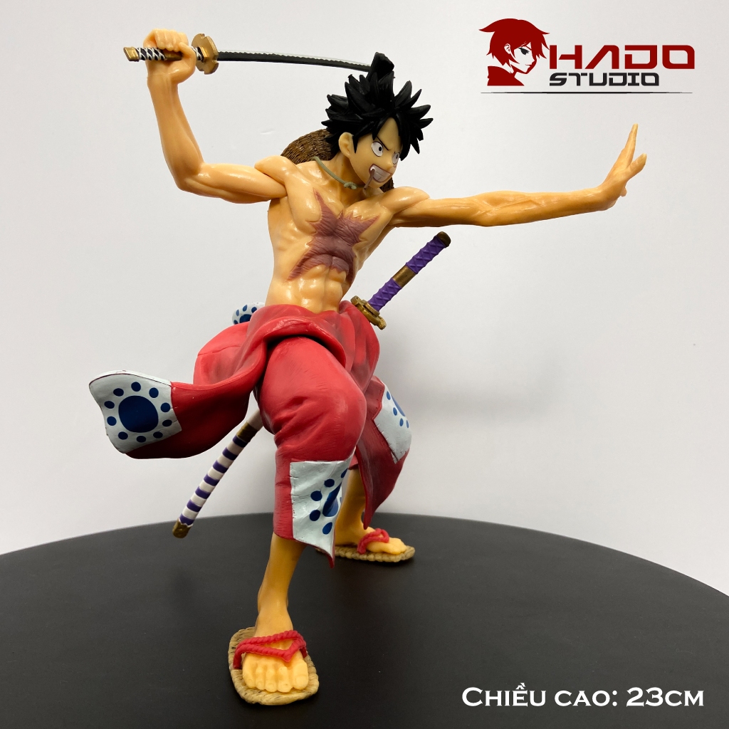 Mô hình Luffy, One Piece, tư thế chiến đấu, cao 23cm