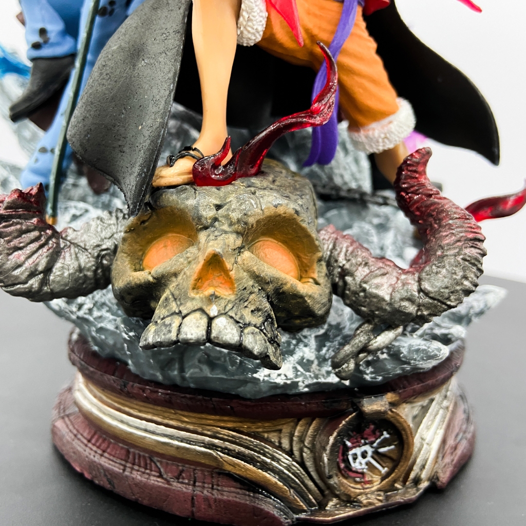 Mô hình Luffy, One Piece, chiến đấu cùng Doflamingo và Law, cao 22cm