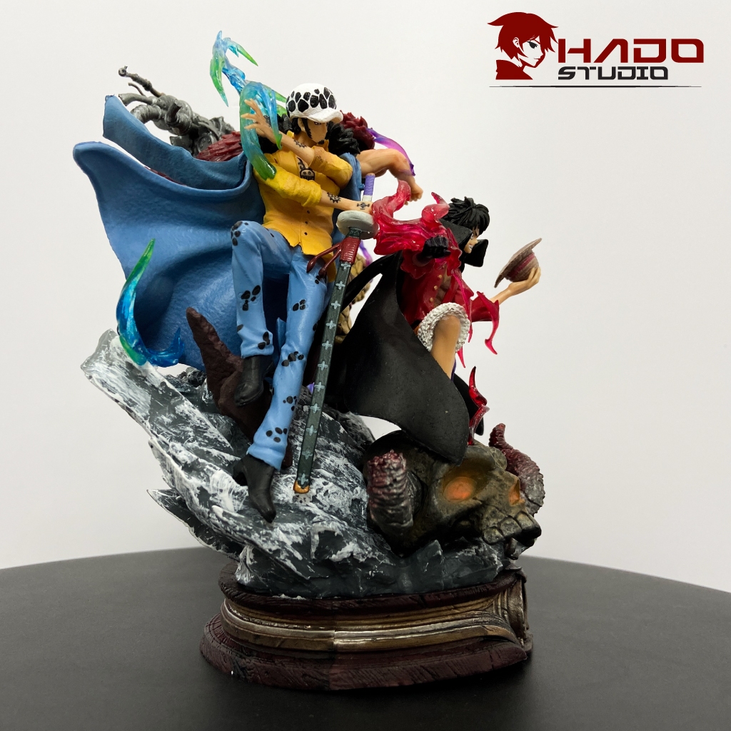 Mô hình Luffy, One Piece, chiến đấu cùng Doflamingo và Law, cao 22cm