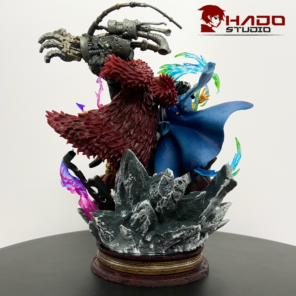 Mô hình Luffy, One Piece, chiến đấu cùng Doflamingo và Law, cao 22cm