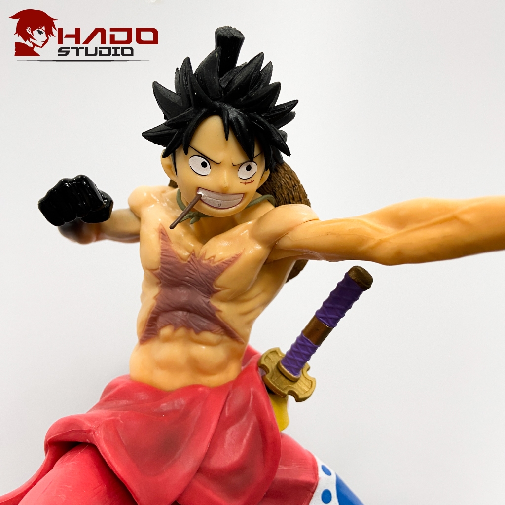 Mô hình Luffy, One Piece, tư thế chiến đấu, cao 23cm