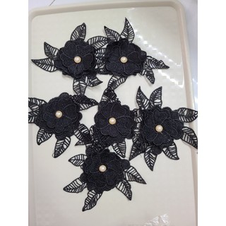 Hoa thêu nổi 3D/ hoa thêu trang trí/ hoa thêu kết áo dài