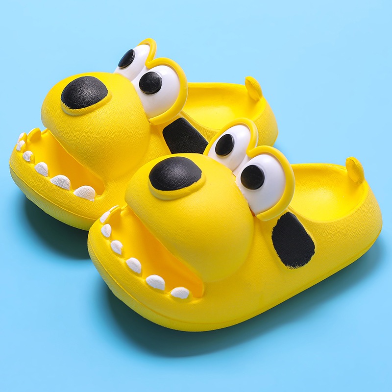 Dép quai ngang CÚN, dép cún mắt to siêu cute cho bé trai bé gái-TĂNG 1 SZ