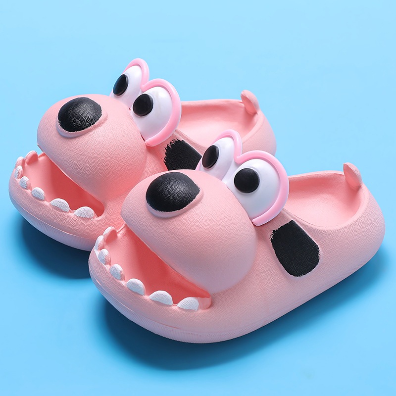 Dép quai ngang CÚN, dép cún mắt to siêu cute cho bé trai bé gái-TĂNG 1 SZ