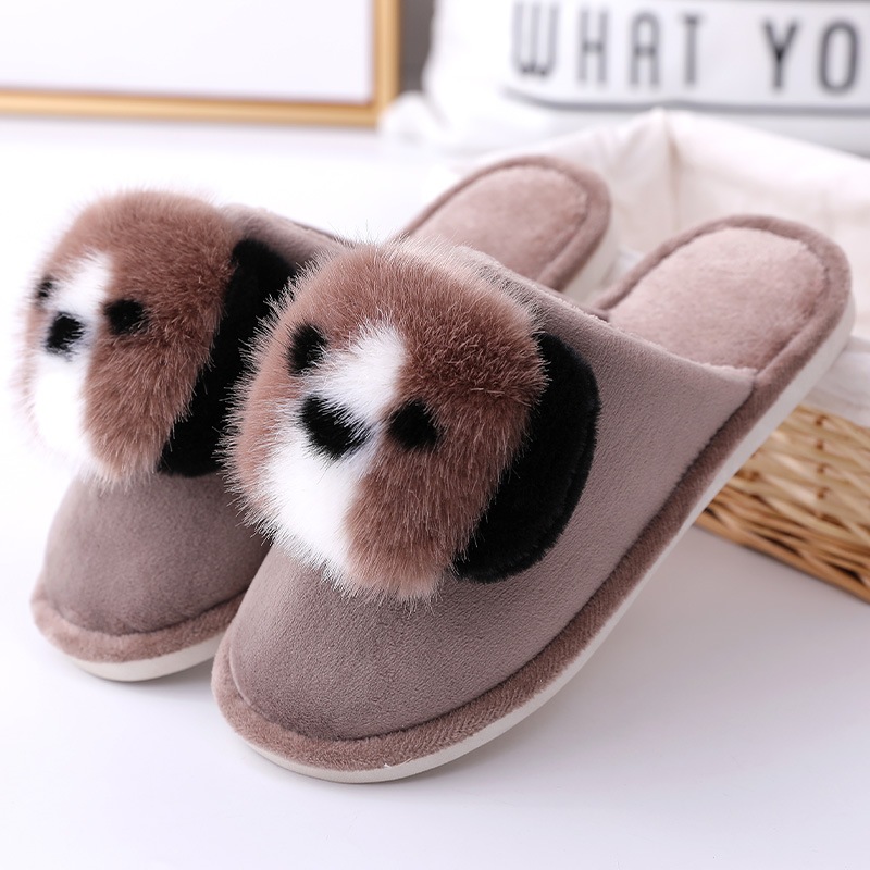 Dép bông đi trong nhà hình CÚN cho bé trai bé gái