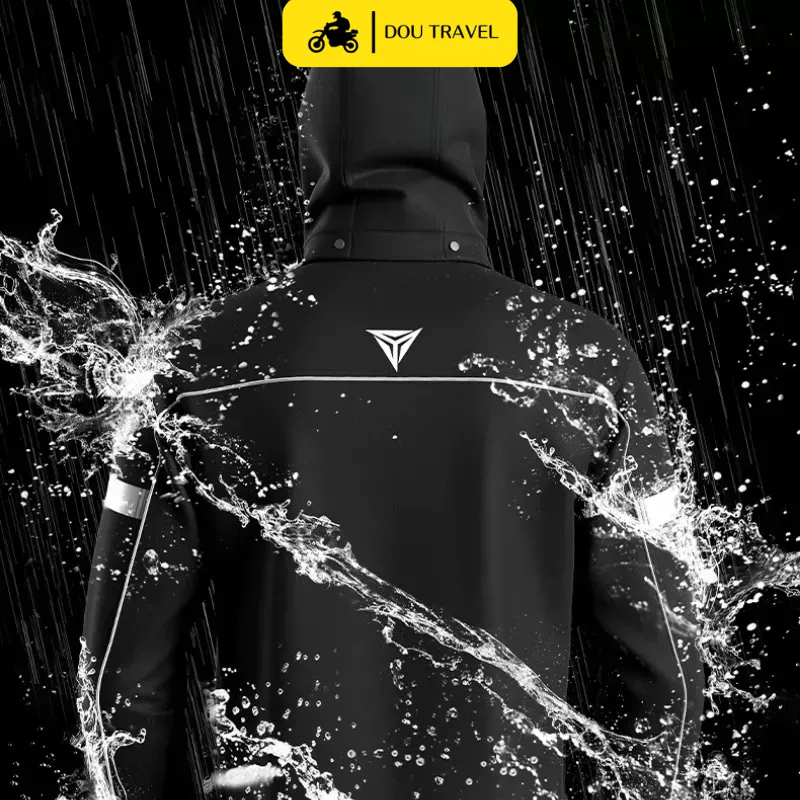 Bộ áo mưa thể thao MOTOWOLF chính hãng, bộ áo mưa đi phượt, có bọc giày ,lưới thoáng khí bên trong nhiều màu-MDL0403B