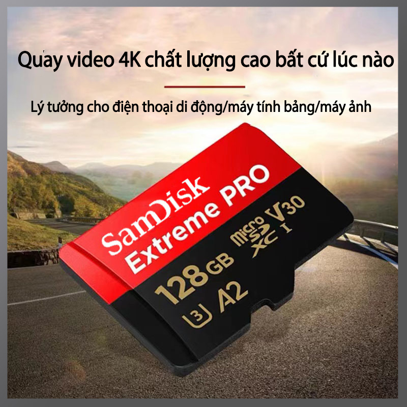 Thẻ nhớ sandisk 128GB /256Gb/512GB dùng điện thoại, máy ảnh -  Thẻ nhớ tốc độ cao Class 10 Ultra 667x 190MB/s -BH 10 năm