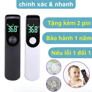 (Tặng pin )Nhiệt kế điện tử nhiệt kế hồng ngoại máy đo nhiệt độ máy đo thân nhiệt không tiếp xúc đo trán, nước, sữa