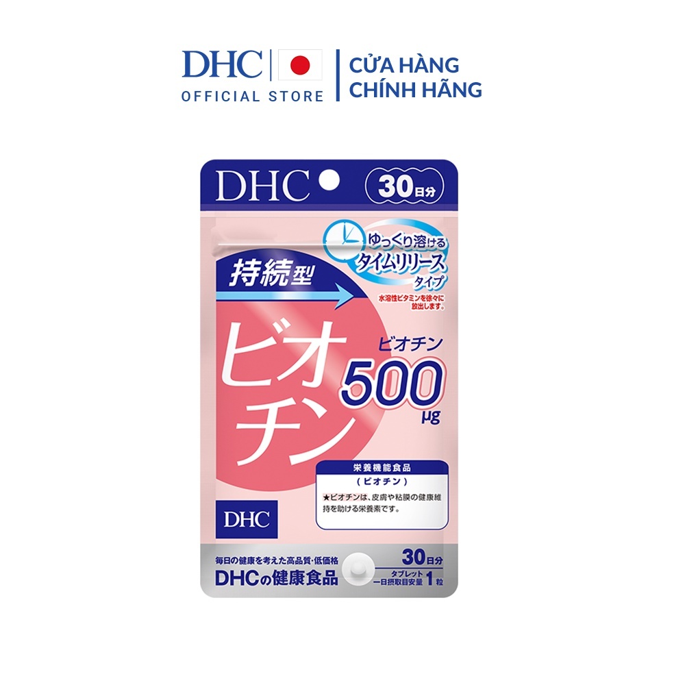 [LIVESTREAM 15.3] Viên uống DHC Biotin ngăn rụng tóc, hỗ trợ mọc tóc Biotin gói 30 viên (30 Ngày)