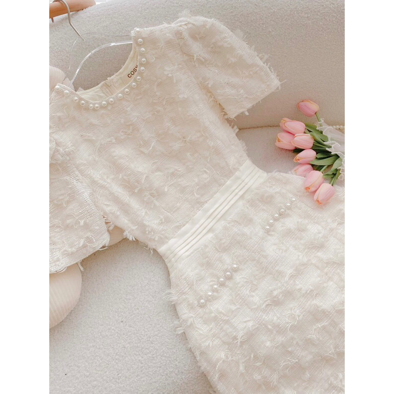 ĐẦM REN ĐÍNH CƯỜM ĐÁ