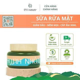 Sữa rửa mặt hạnh nhân DVi nature giúp triệt nhờn, tuần hoàn bã nhờn, sạch lỗ chân lông, không bọt
