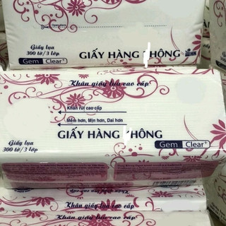 Giấy ăn lụa cao cấp - khăn giấy rút lụa 1 gói 300 tờ,mềm,mịn,dẻo dai