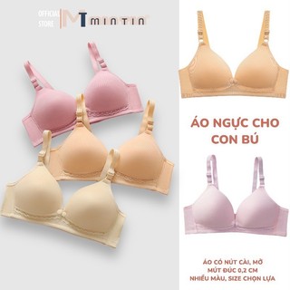 O LÓT [Hồng Xù] KHÔNG GỌNG KHÔNG ĐỆM DÀNH CHO BÀ BẦU, ÁO LÓT CHO CON BÚ, ÁO NGỰC CHO CON BÚ