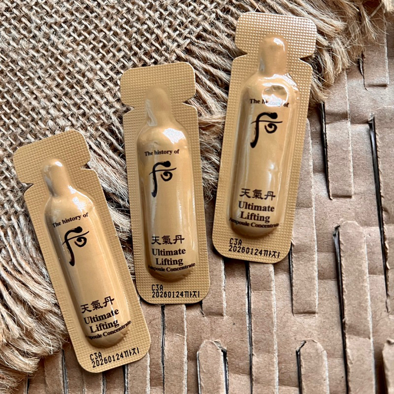 Combo 10 gói siêu tinh chất giảm nhăn chống lão hoá Whoo Ultimate Lifting Ampoule Consentrate