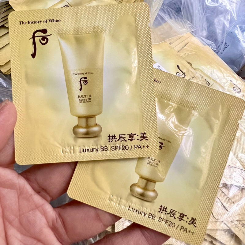 1 gói kem lót cao cấp Whoo Luxury BB Cream SPF20/ PA++ date 2026 - Hàng chính hãng LG