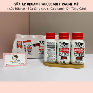 🇺🇸✈️ sữa tươi a2 organic whole milk mỹ nguyên kem lốc 18 hộp chính hãng🍼👶🏻