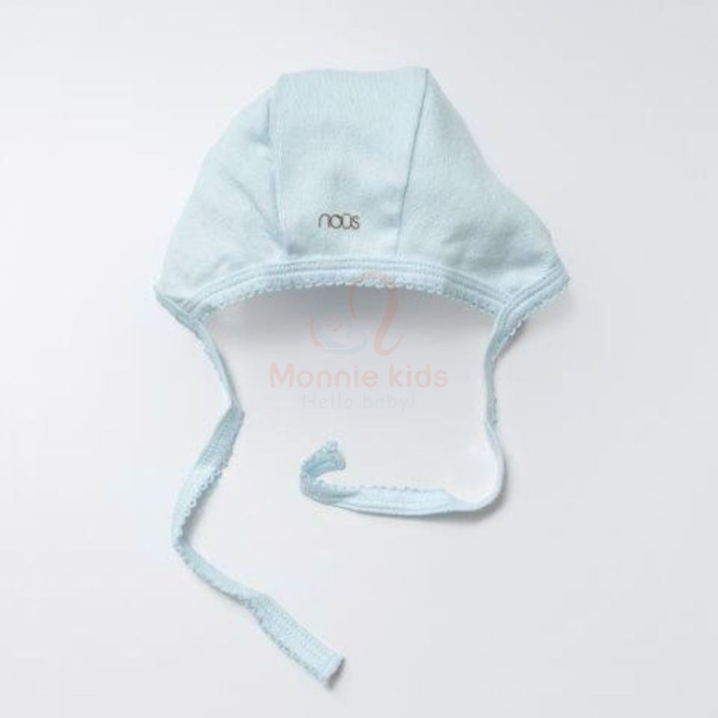 Set mũ bao chân cho bé Nous lỗ trám chất liệu cotton mềm mại thấm hút mồ hôi - Monnie Kids
