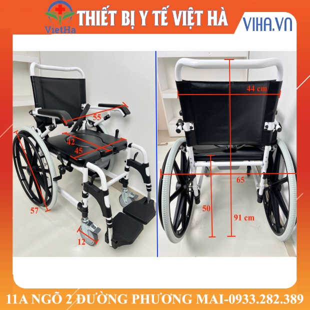 Xe Lăn Ghế Bô Ghế Tắm Đa Năng GBM 020