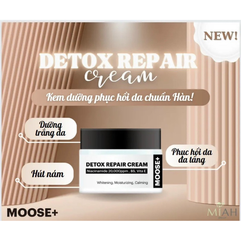 Combo da nám : peel moose+ serum nám moose+ kem phục hồi moose hạn dùng 2026
