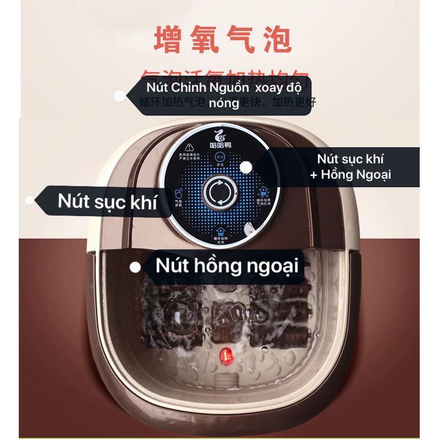 Chậu ngâm chân massage Cao Cấp loại 500w ICE Quà Tặng Bố Mẹ